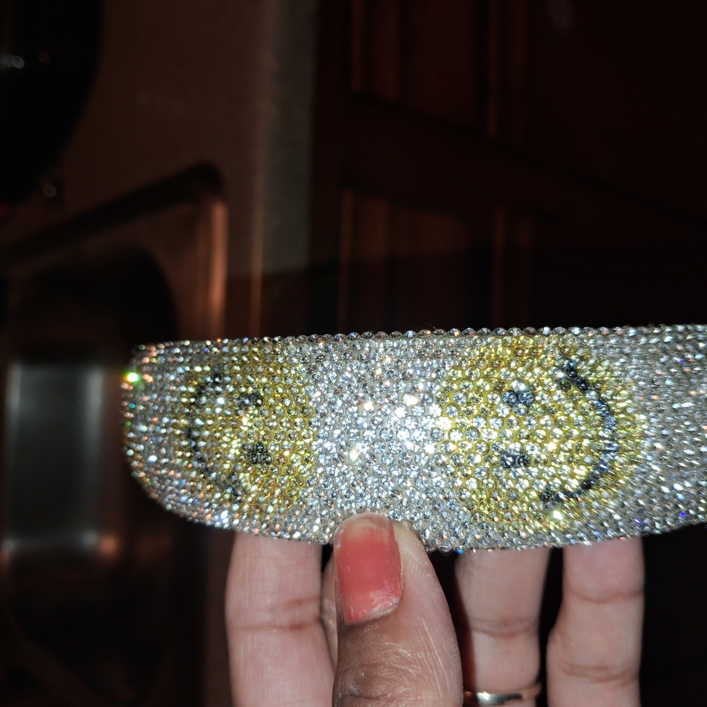 Rhinestone Smiley Face Headband